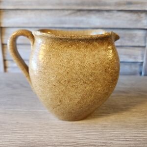 Devica Art Studio Stoneware Pottery Pitcher Handmade In Portugal  🔴 CHIP RIM 🔴